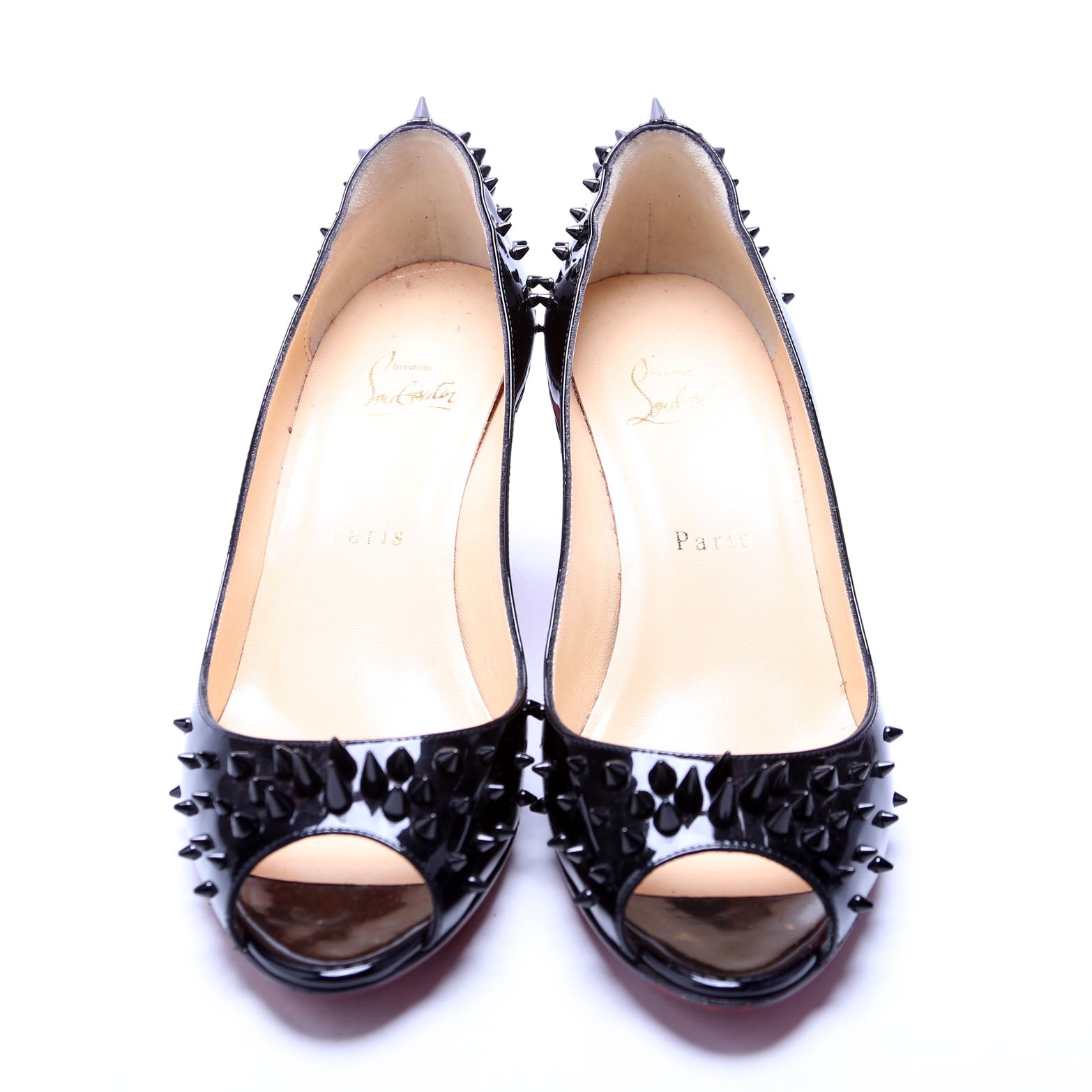Open Toe Spike Pumps Patent Size 38
