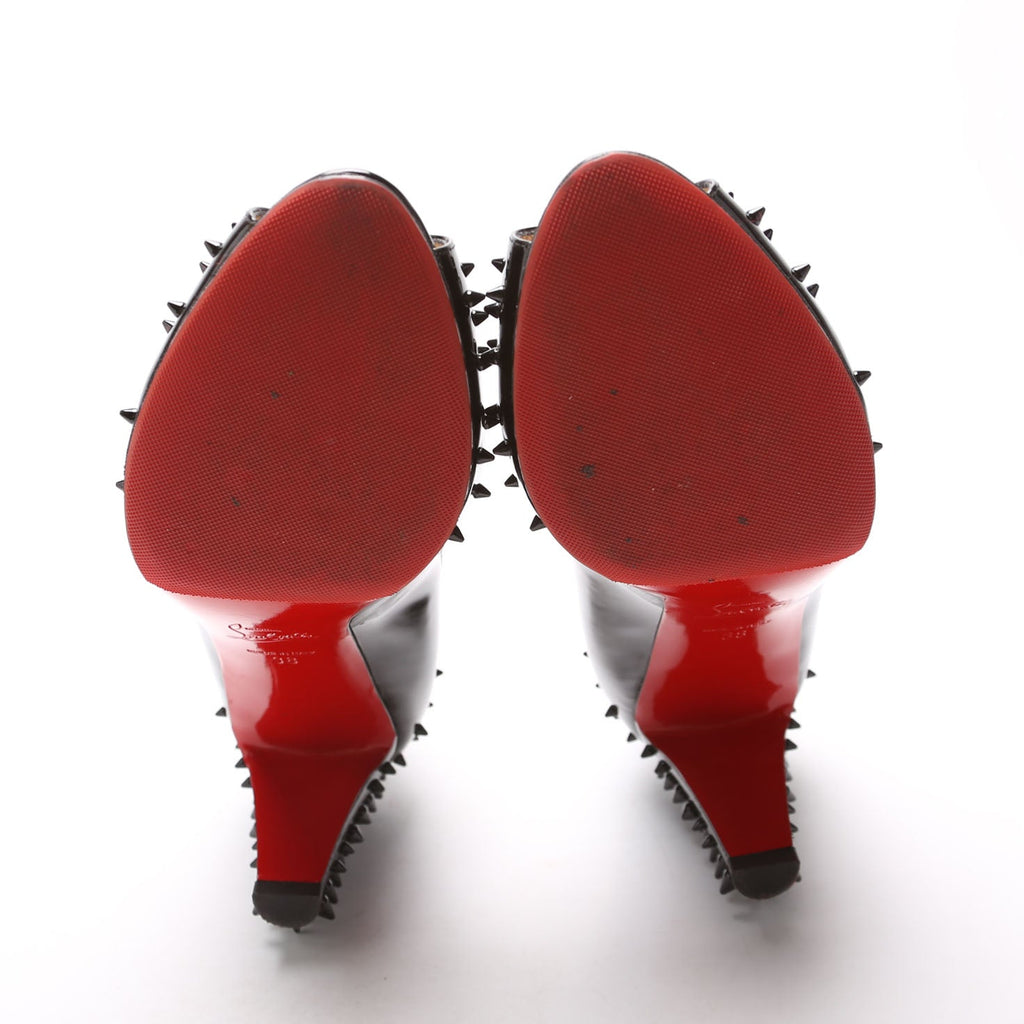 Open Toe Spike Pumps Patent Size 38