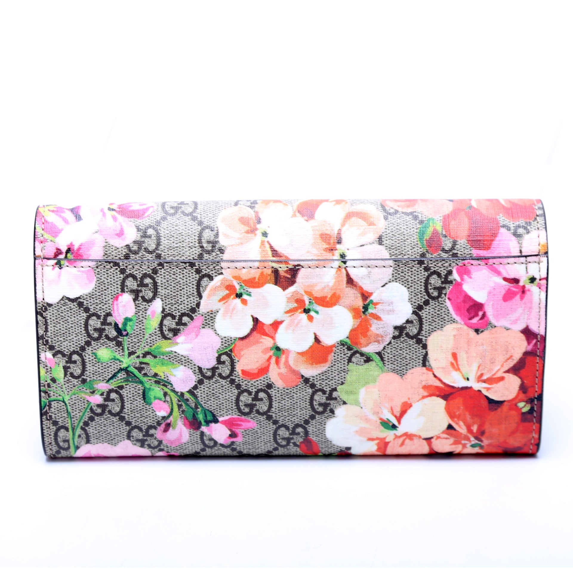 410074 GG Blooms Continental Wallet and Card Case
