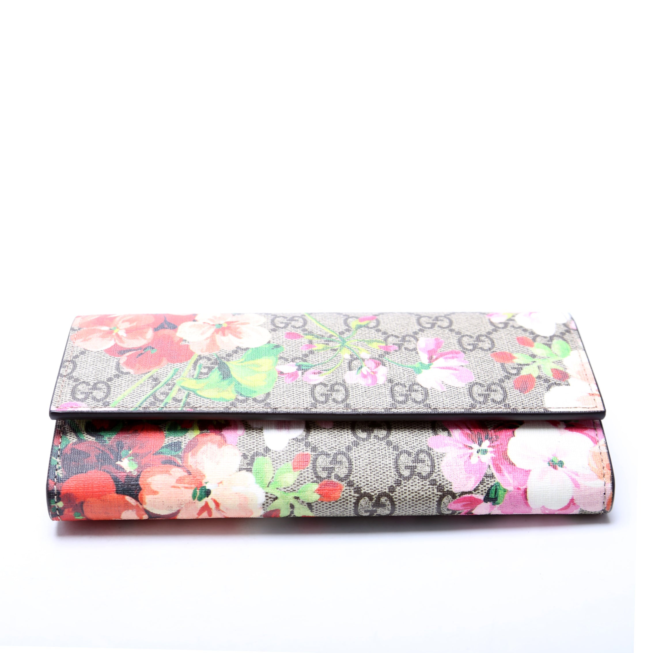 410074 GG Blooms Continental Wallet and Card Case