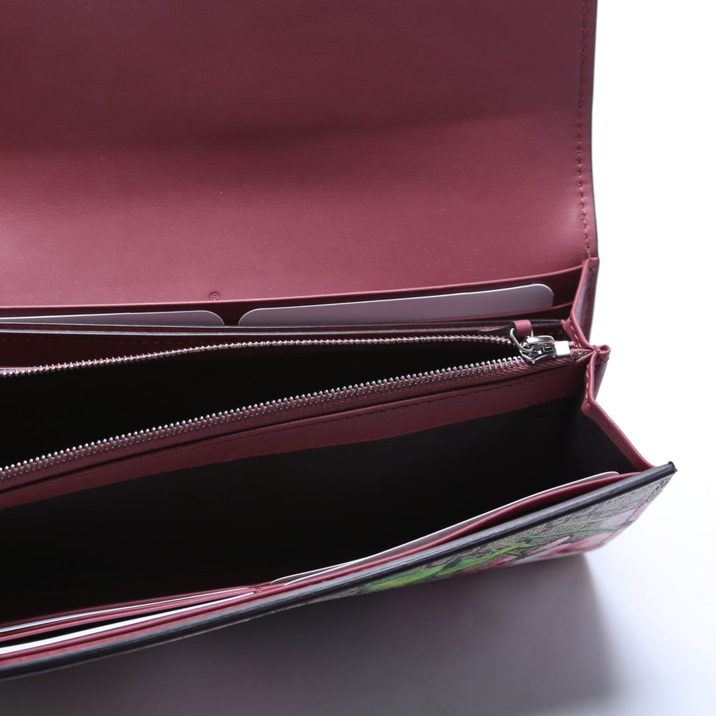 410074 GG Blooms Continental Wallet and Card Case