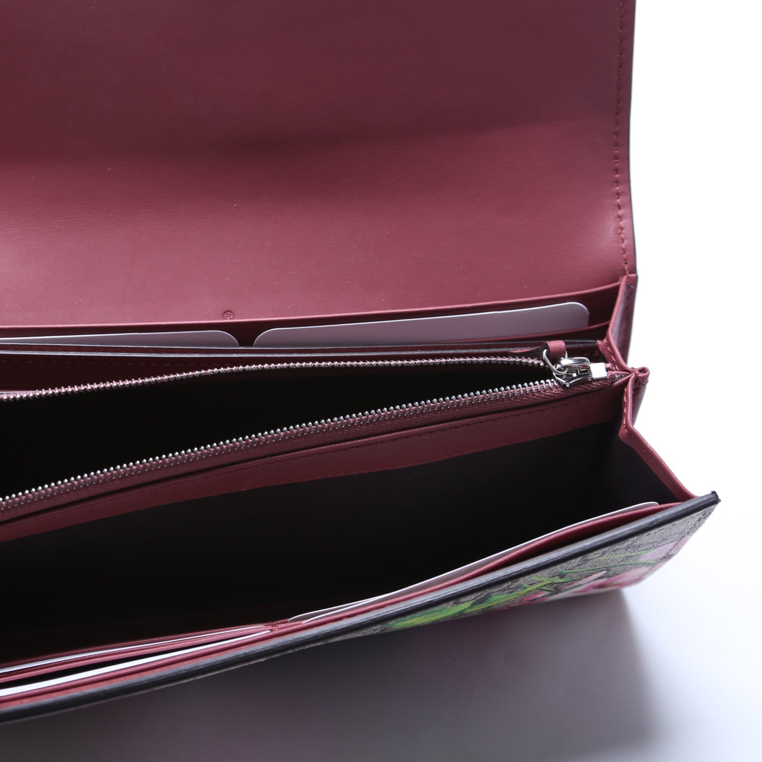 410074 GG Blooms Continental Wallet and Card Case