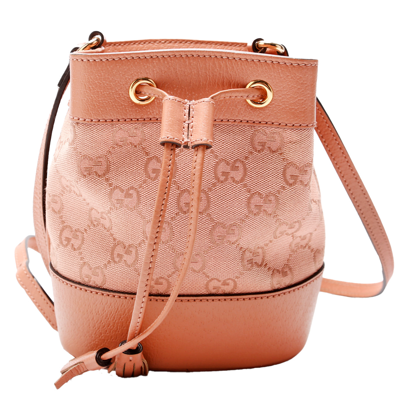 Gucci 550620 GG Canvas Ophidia Mini Bucket Pink