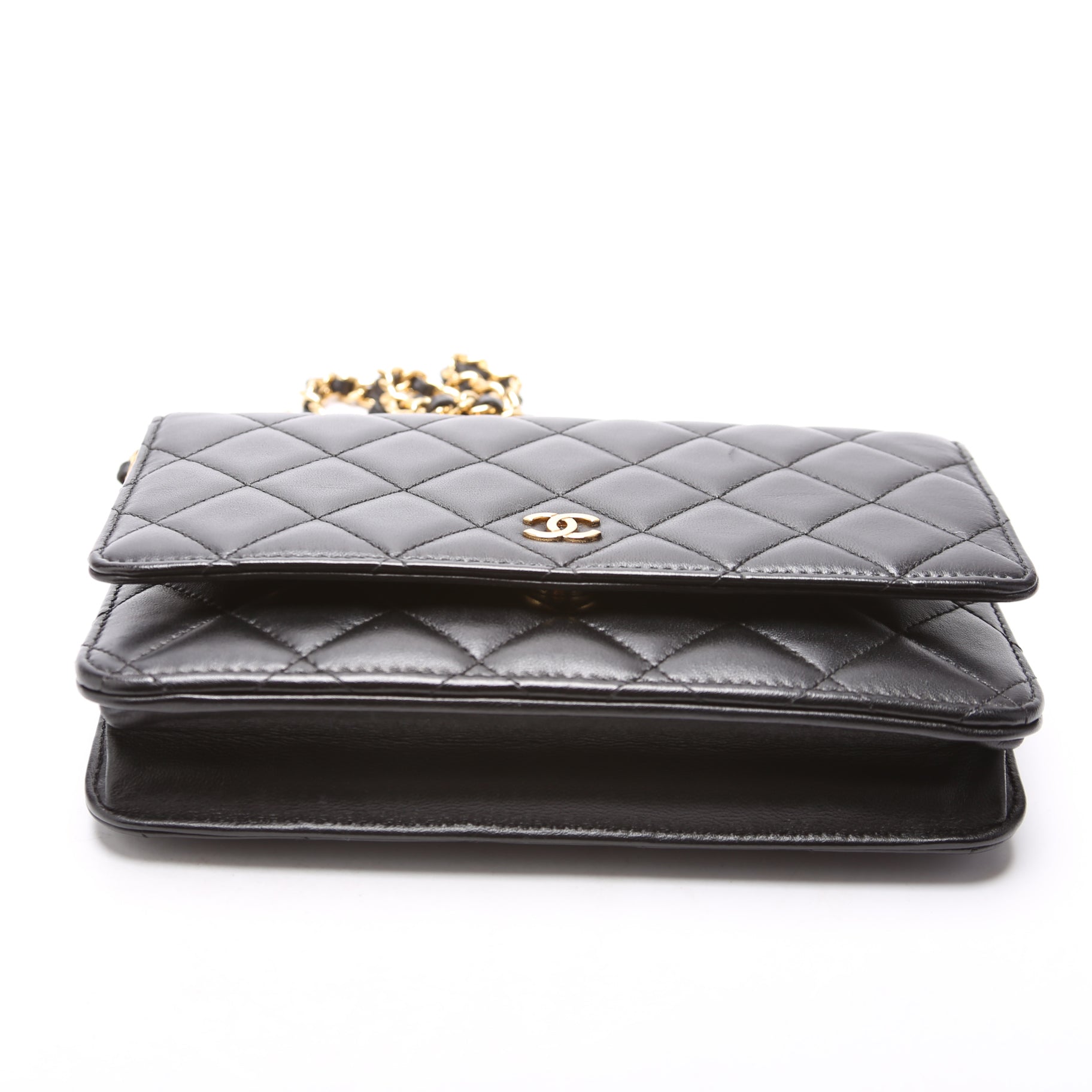 WOC Classic Quilted Lambskin Black