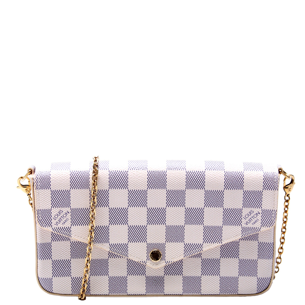 Pochette Felicie Damier Azure Pink