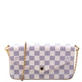 Pochette Felicie Damier Azure Pink