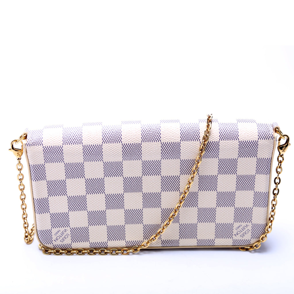 Pochette Felicie Damier Azure Pink