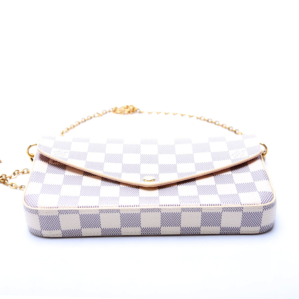 Pochette Felicie Damier Azure Pink