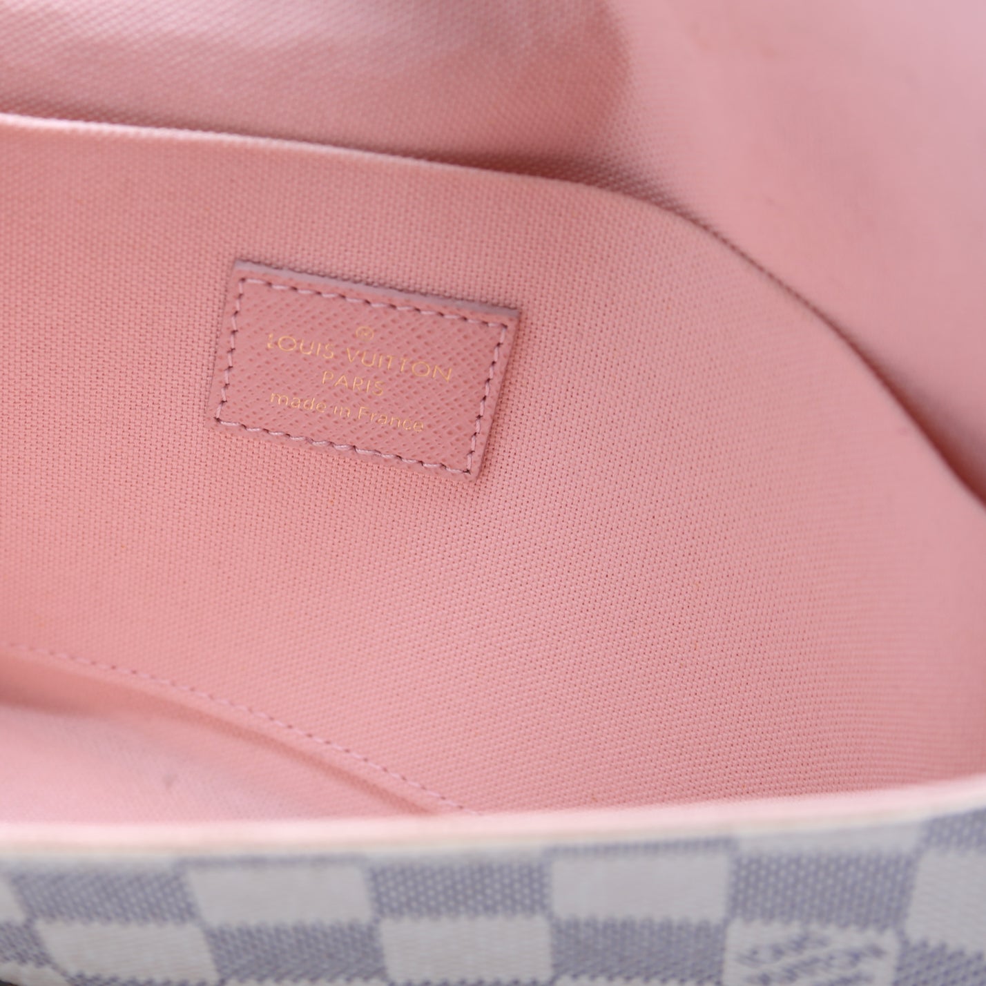 Pochette Felicie Damier Azure Pink