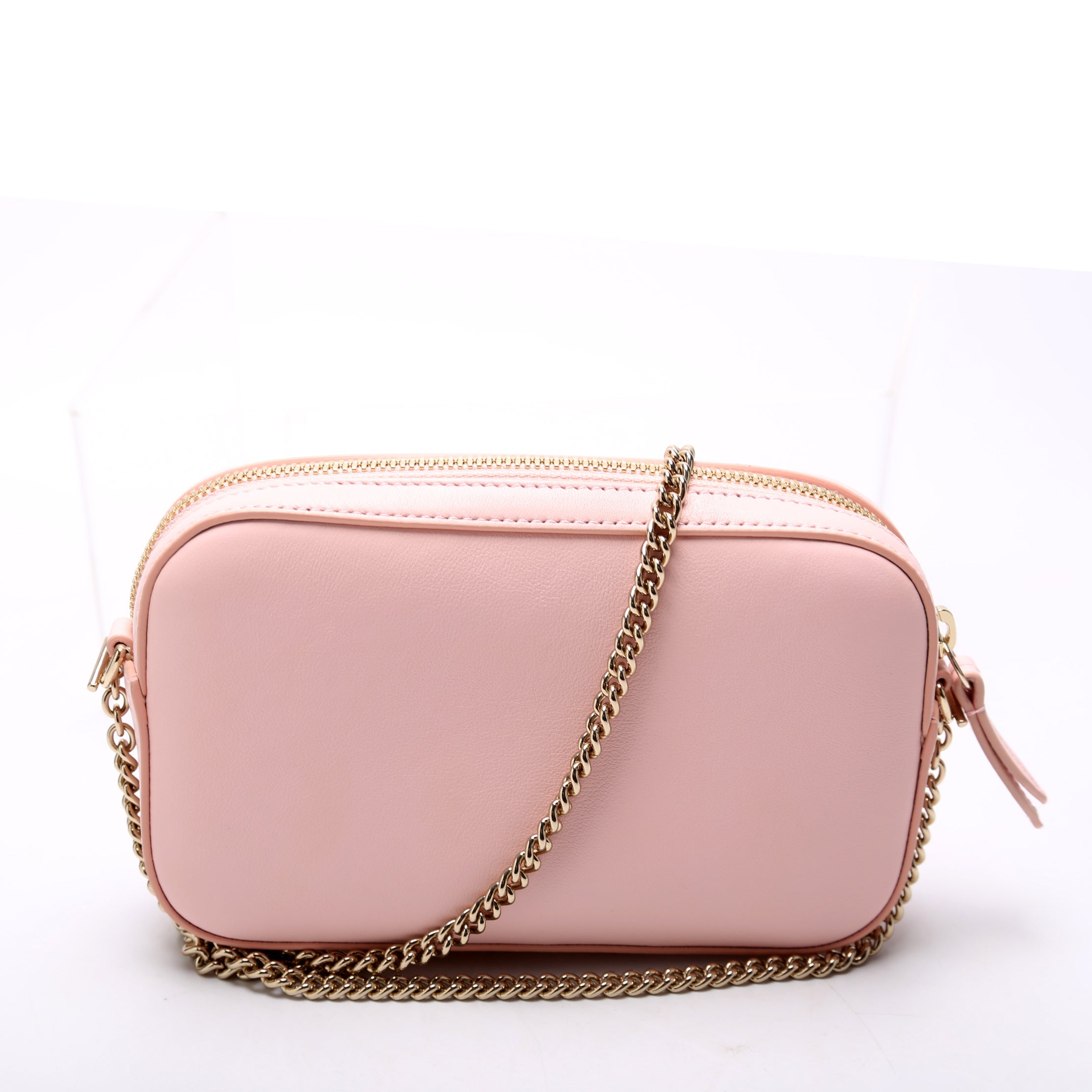 795726 GG Marmont Leather Super Mini Shoulder Bag Pink