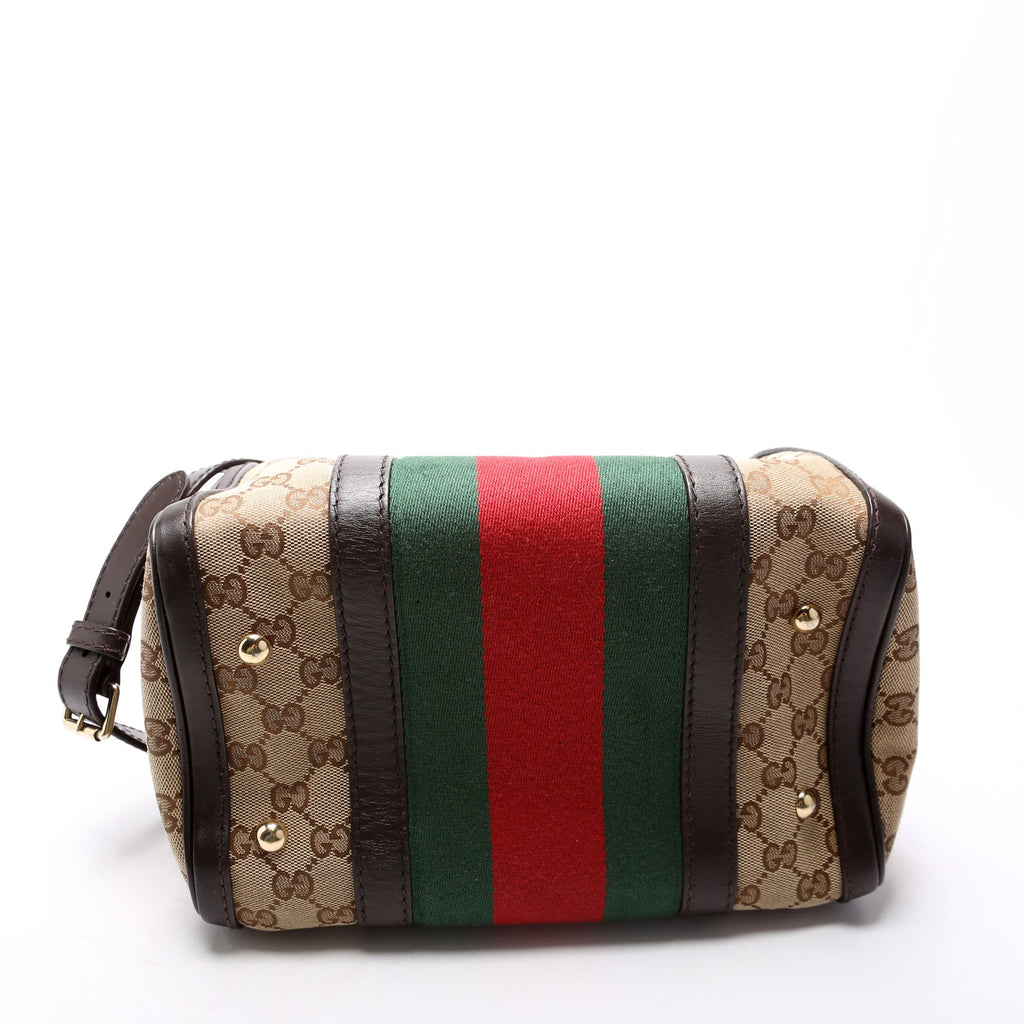 269876 GG Canvas Small Boston Brown