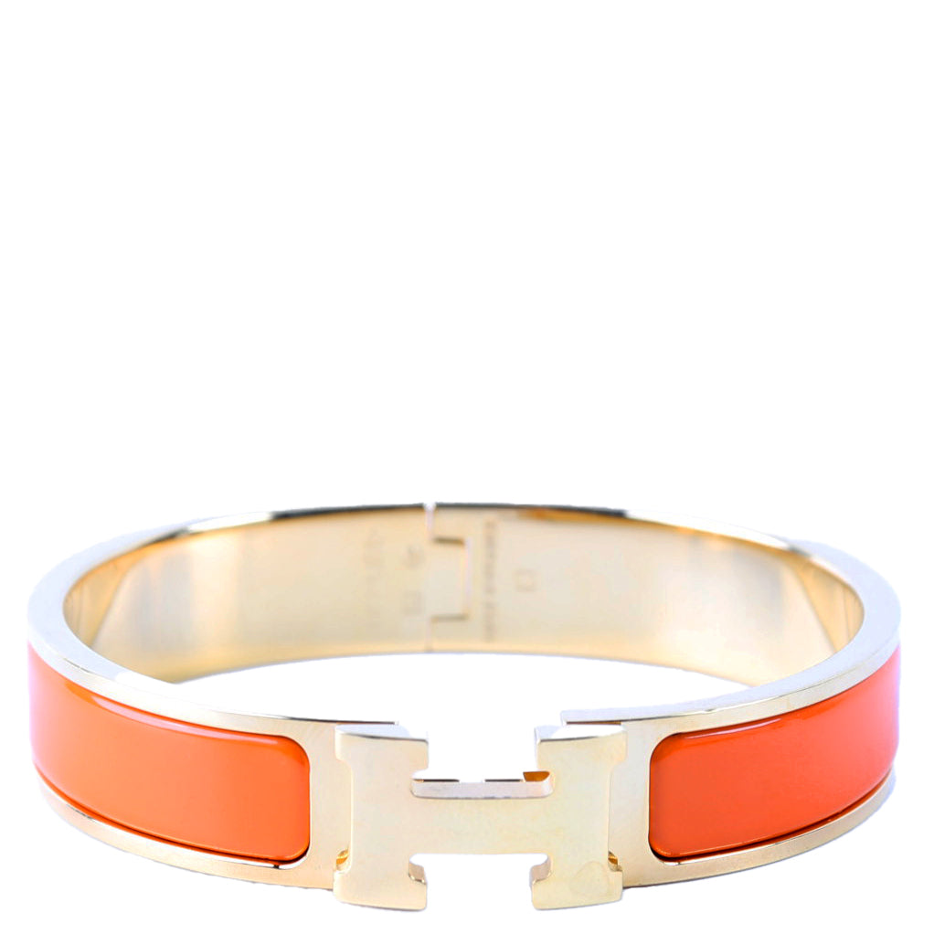 Clic Clac Narrow PM Bracelet Gold/Orange