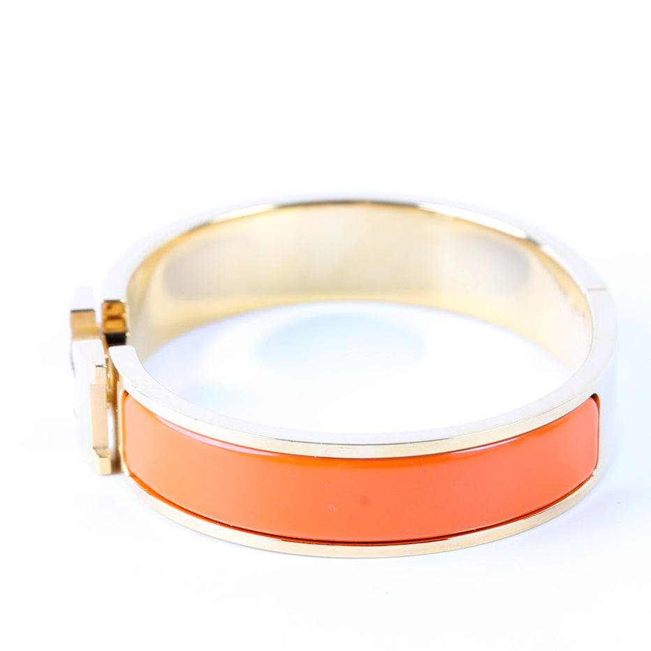 Clic Clac Narrow PM Bracelet Gold/Orange