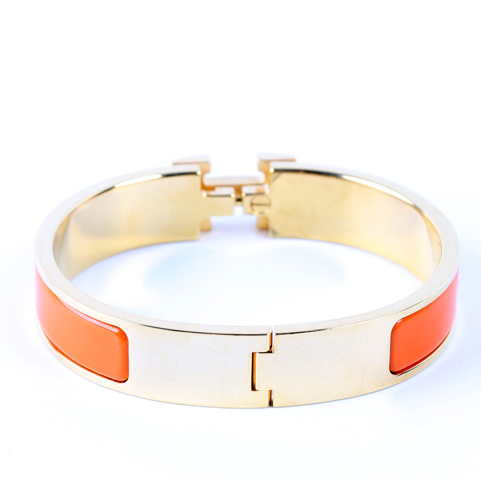 Clic Clac Narrow PM Bracelet Gold/Orange