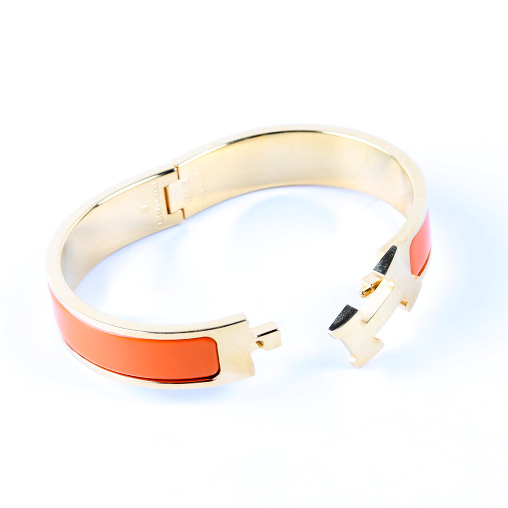Clic Clac Narrow PM Bracelet Gold/Orange