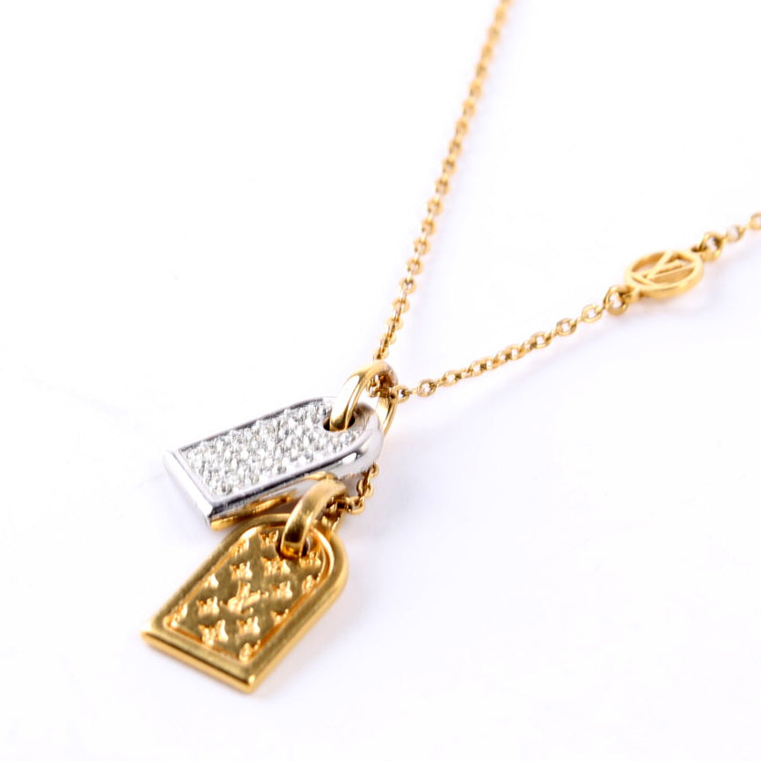 Nanogram 2-Tone Pendant Necklace
