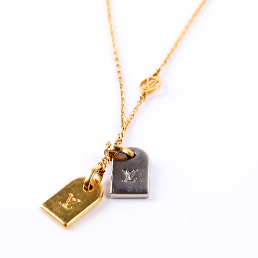 Nanogram 2-Tone Pendant Necklace