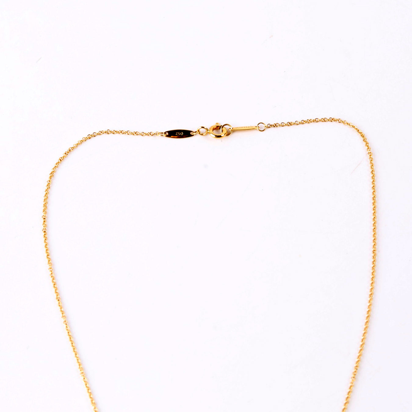 Elsa Peretti Single Diamond By the Yard Necklace 750