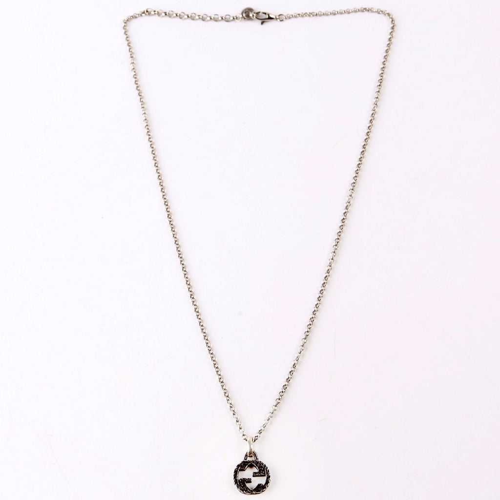 Interlocking G Aged Necklace 925