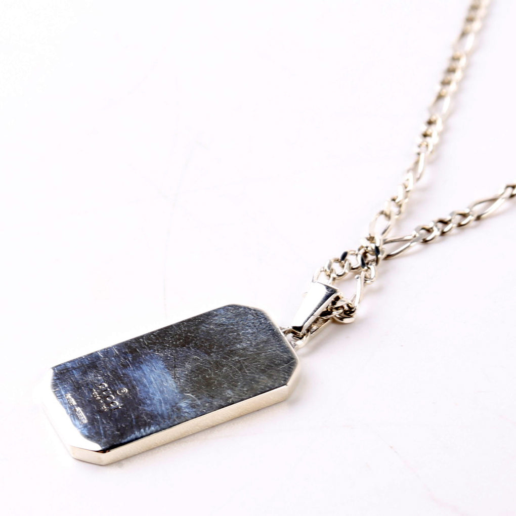 GG Bee Tag Chain Necklace 925