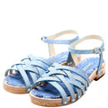 Corkwood Strappy Sandals Size 36 Blue