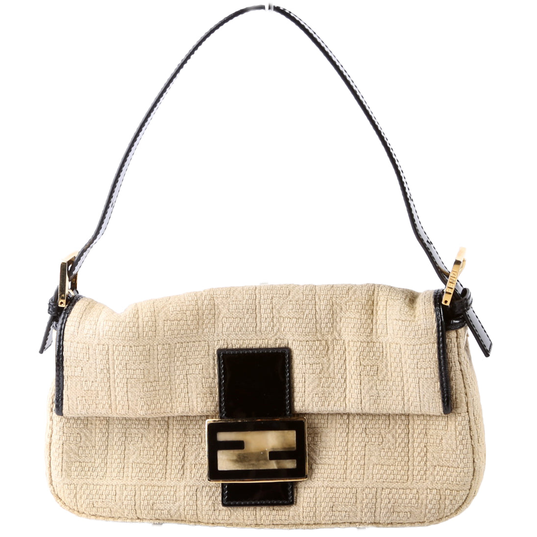 8BR600 Baguette FF Woven/Wood Beige/Black