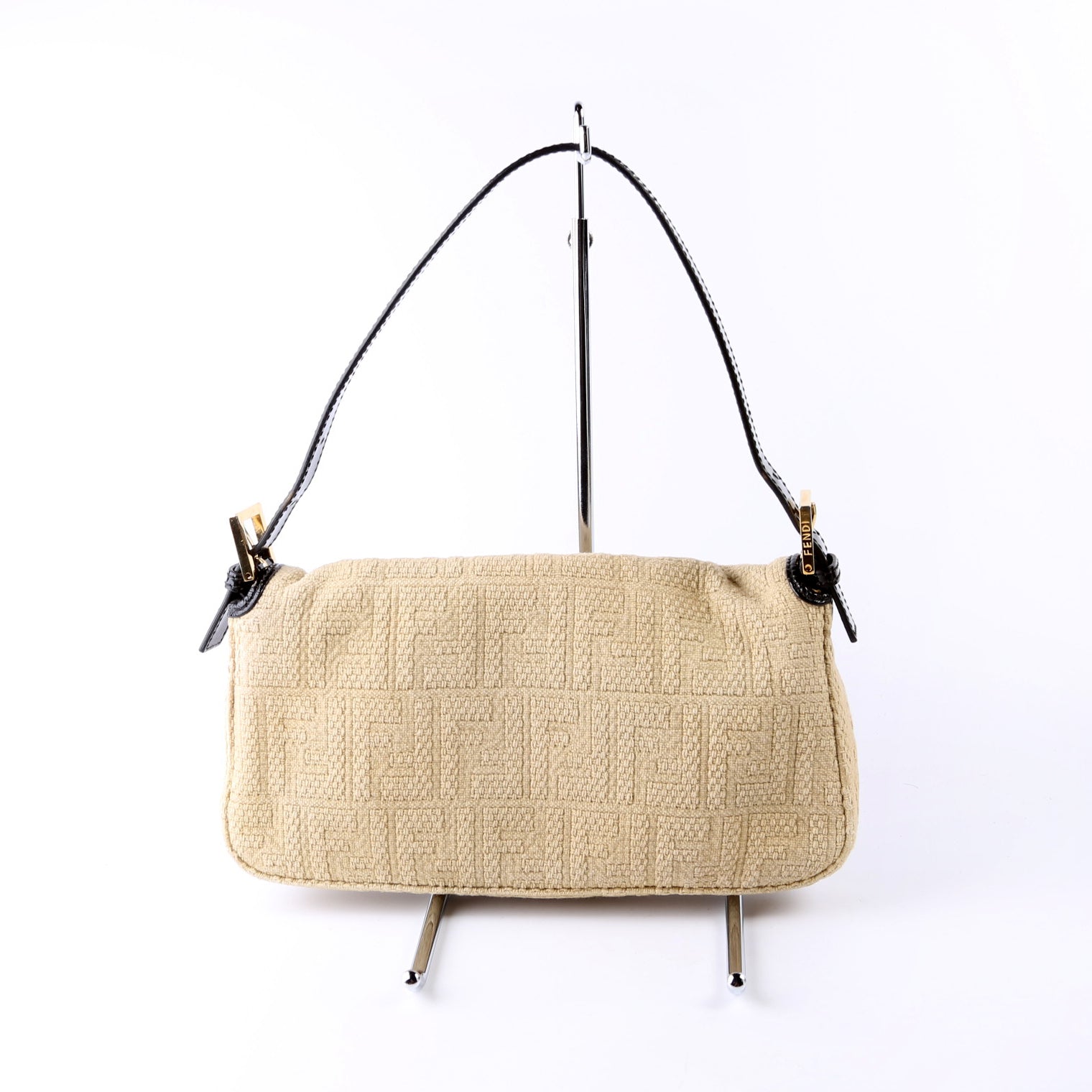 8BR600 Baguette FF Woven/Wood Beige/Black
