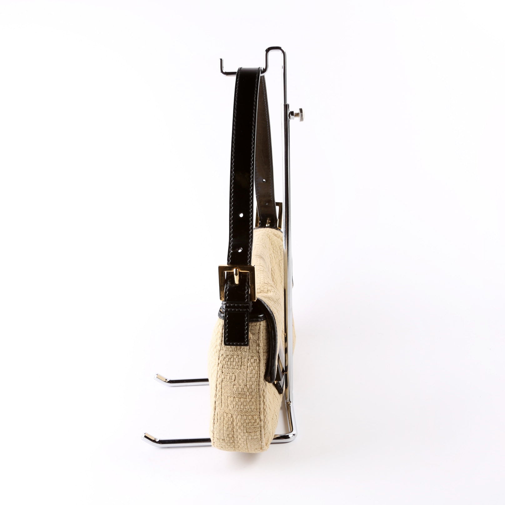 8BR600 Baguette FF Woven/Wood Beige/Black