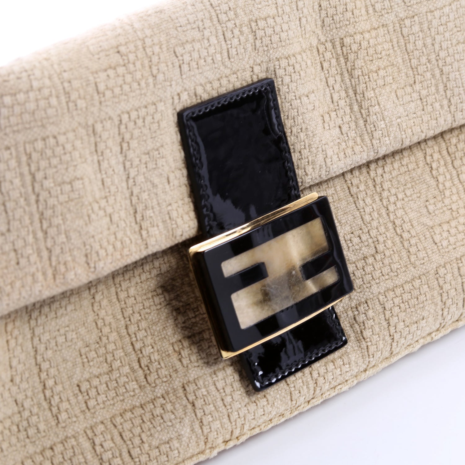 8BR600 Baguette FF Woven/Wood Beige/Black