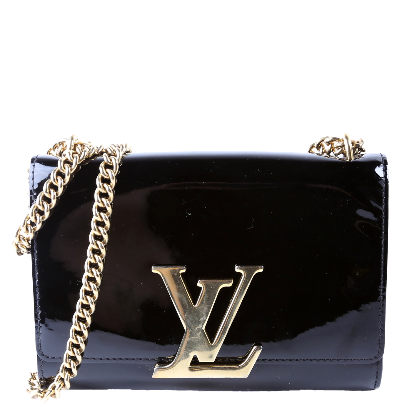 Louise MM Chain Bag Vernis Black
