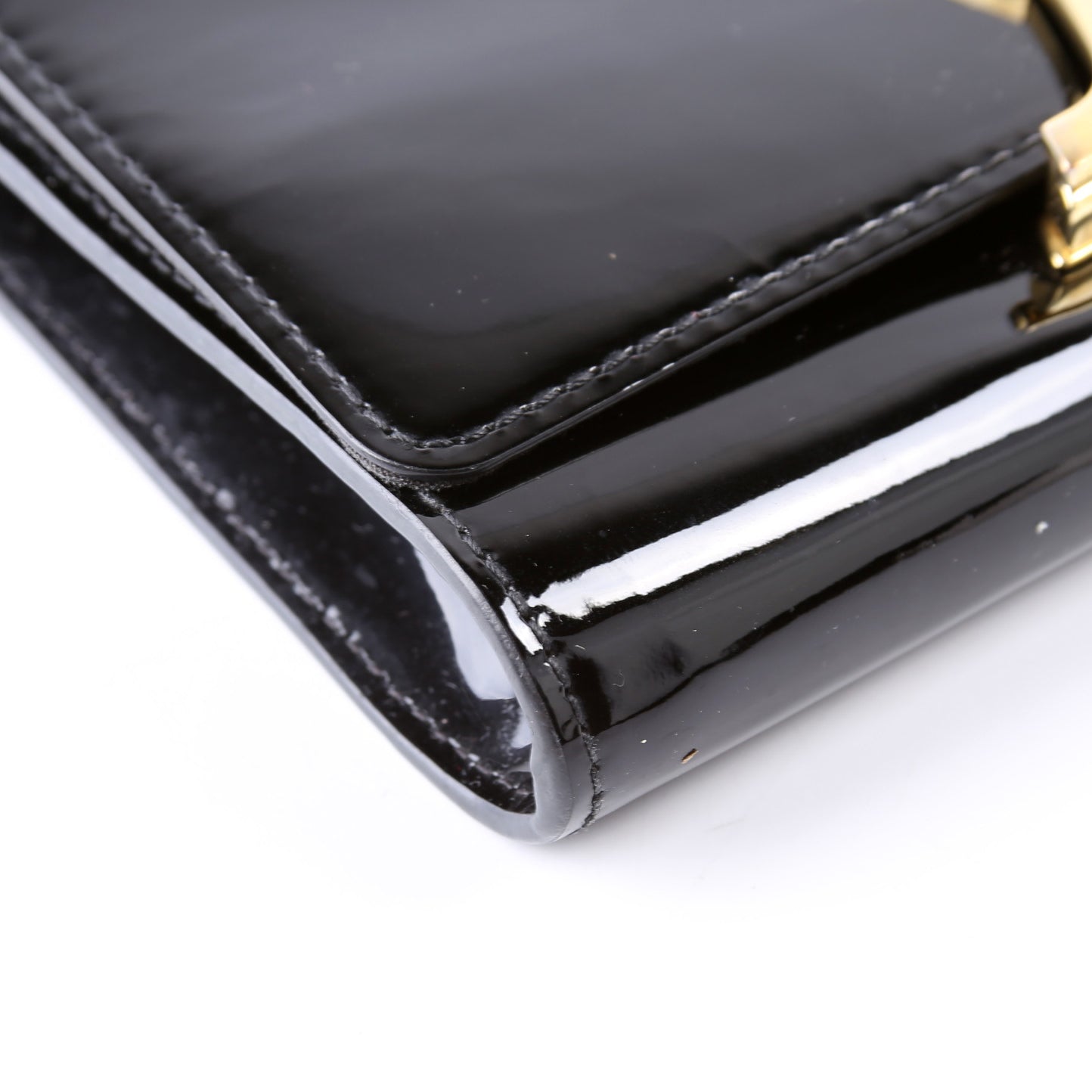 Louise MM Chain Bag Vernis Black