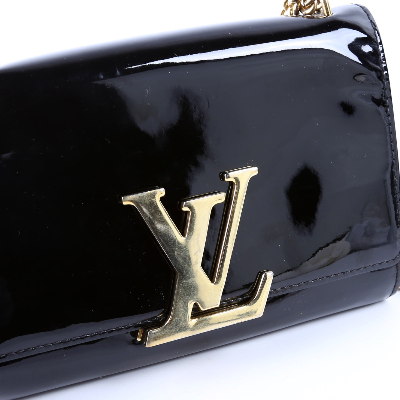 Louise MM Chain Bag Vernis Black