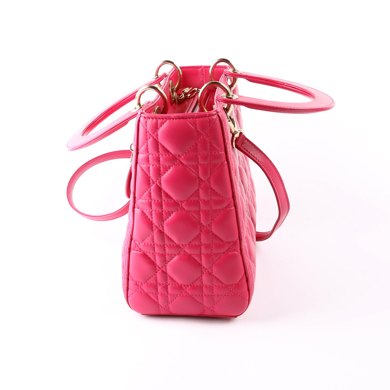 Lady Dior Medium Lambskin Pink