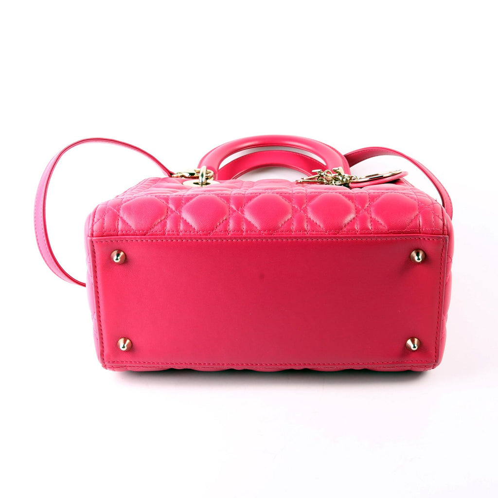 Lady Dior Medium Lambskin Pink