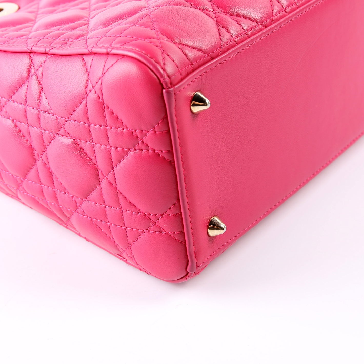 Lady Dior Medium Lambskin Pink