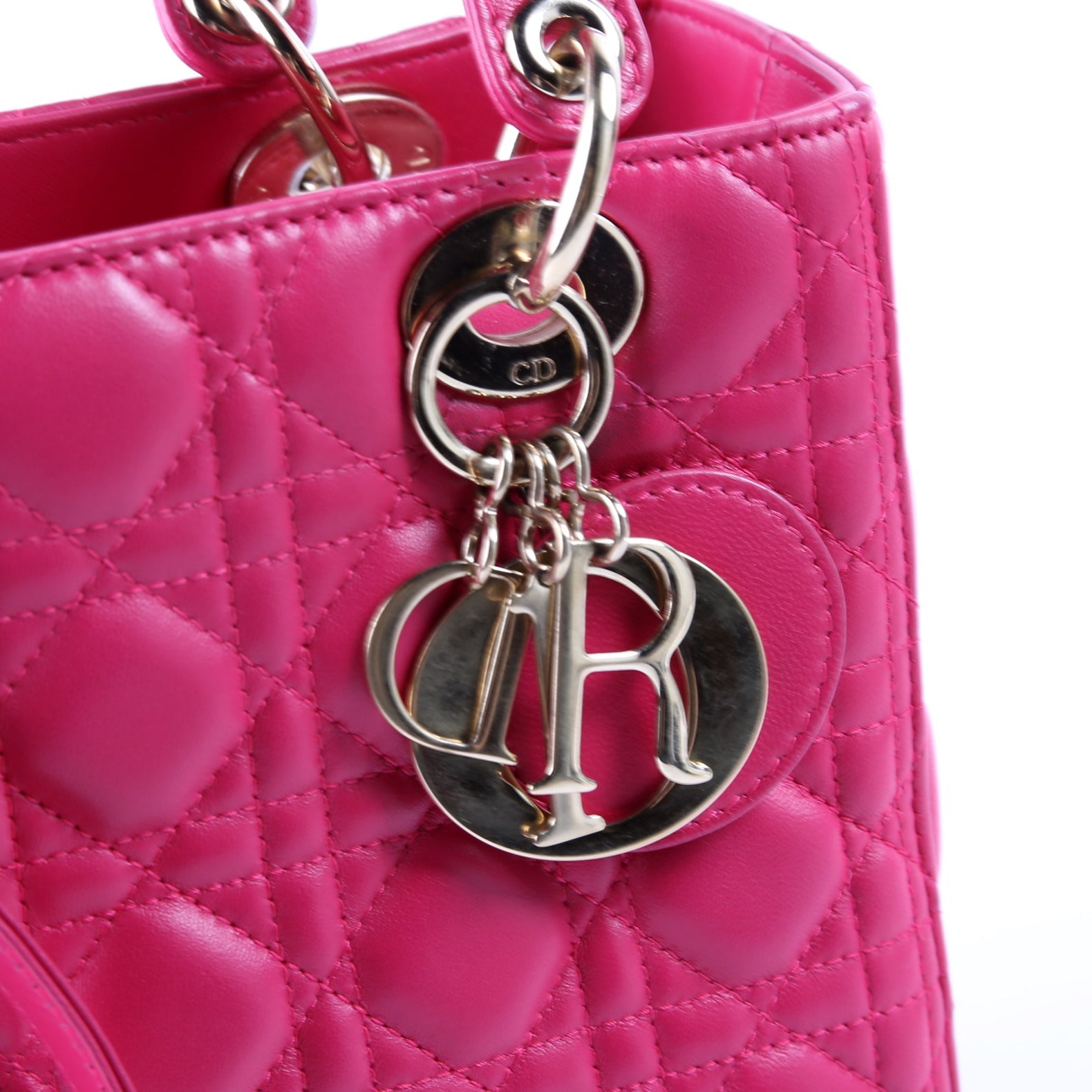 Lady Dior Medium Lambskin Pink