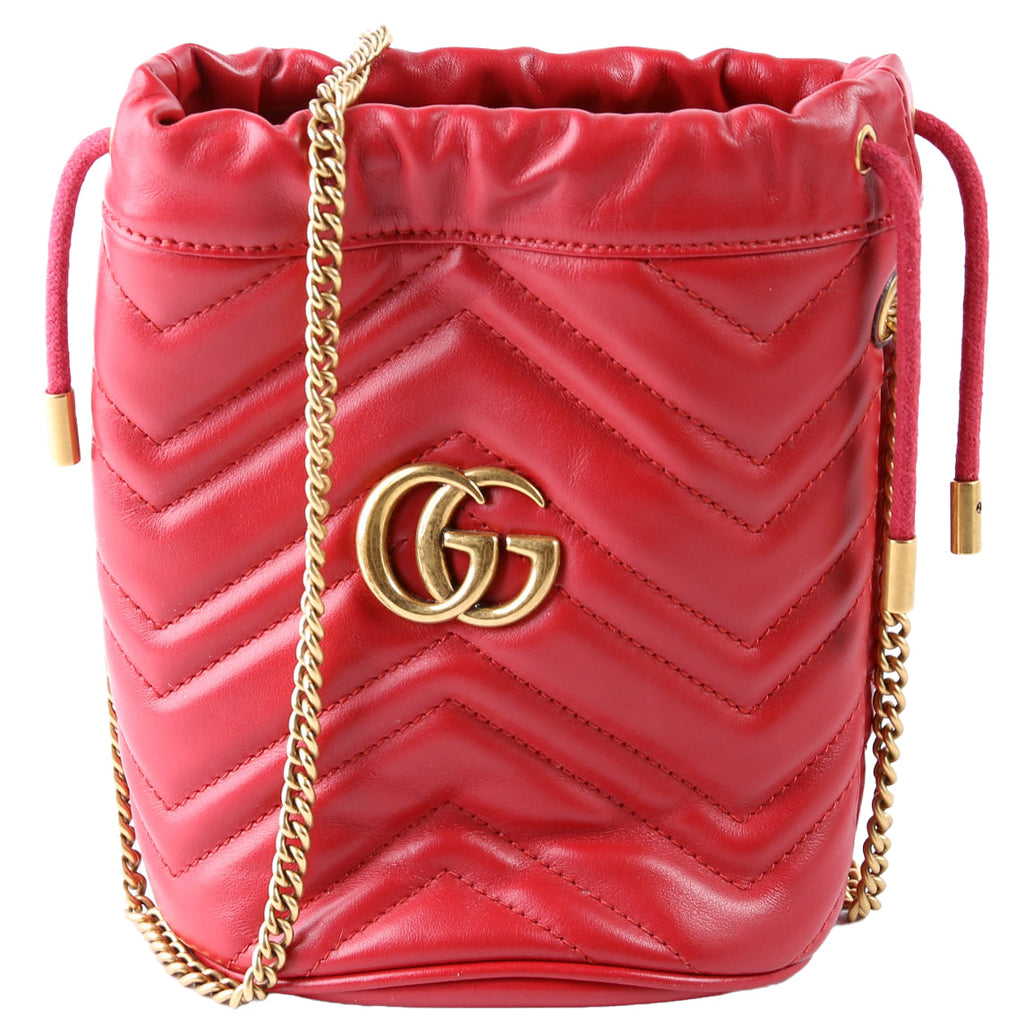 575163 Marmont Mini Bucket Red