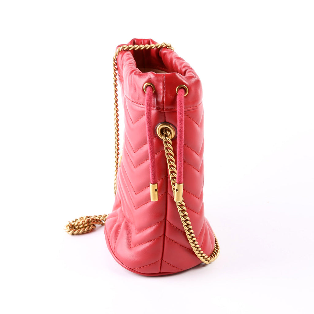 575163 Marmont Mini Bucket Red
