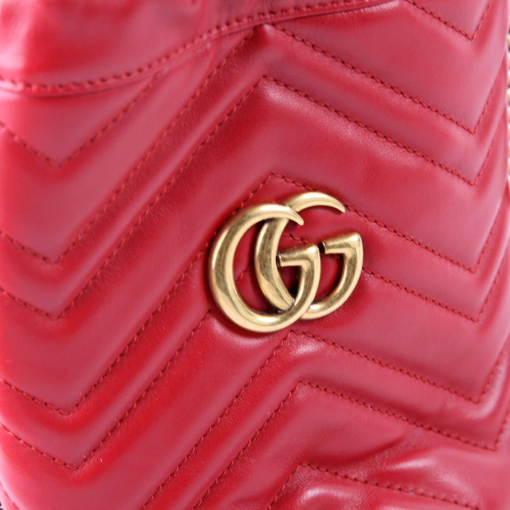 575163 Marmont Mini Bucket Red
