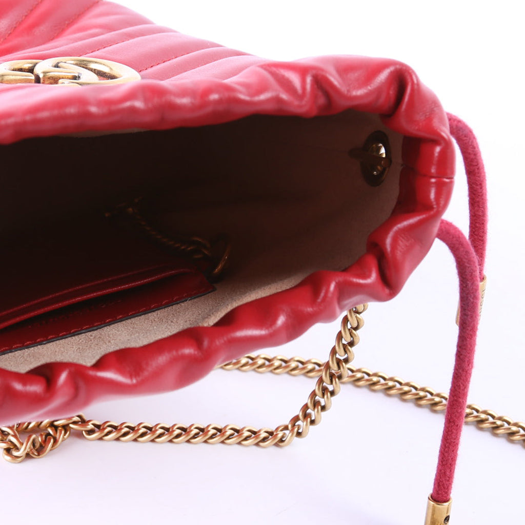 575163 Marmont Mini Bucket Red