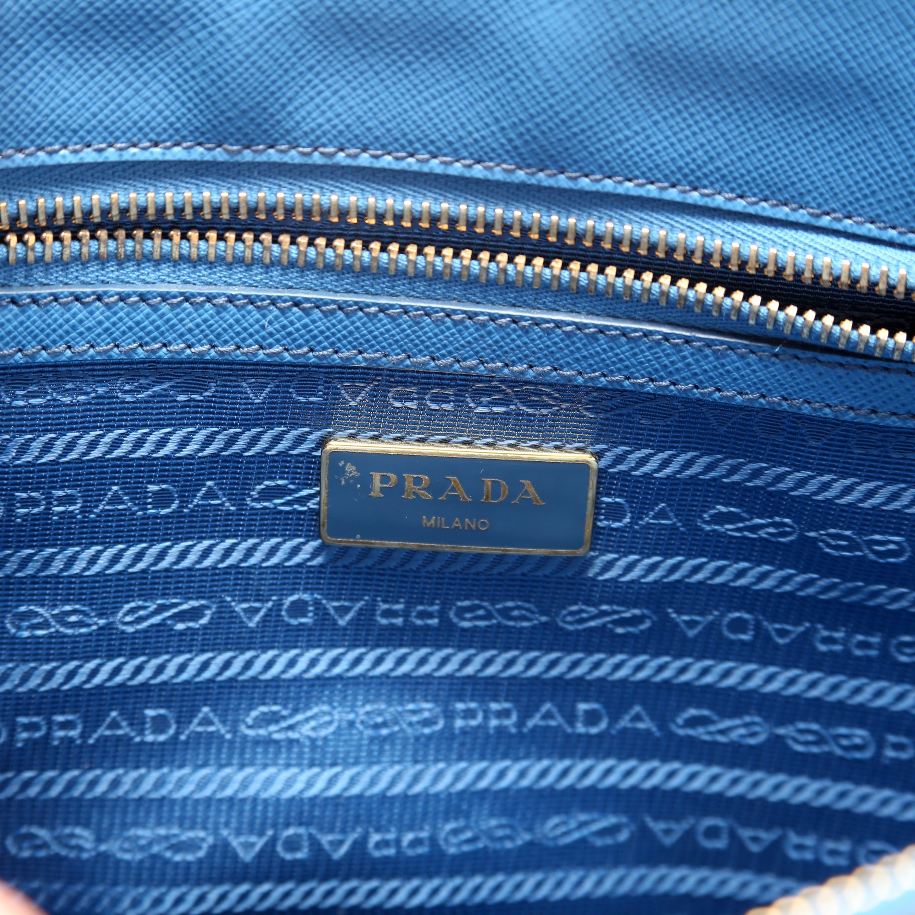 Saffiano Galleria Small Blue