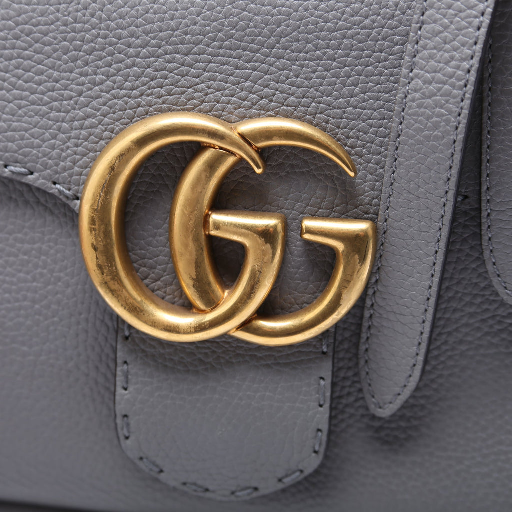 421890 Marmont Top Handle Small Grey