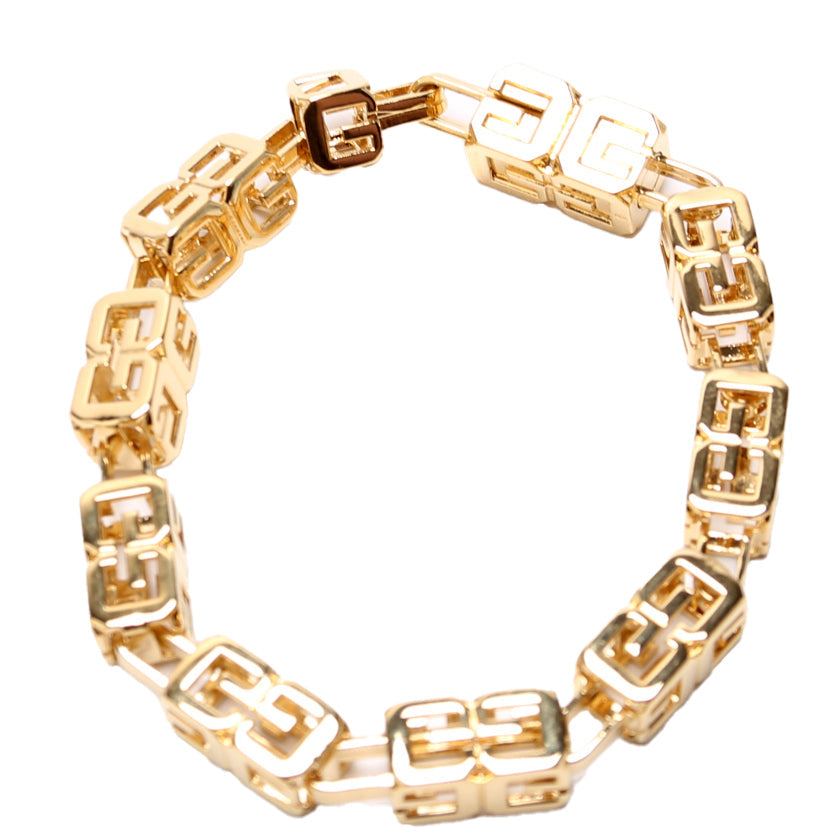 G Cube Bracelet Gold