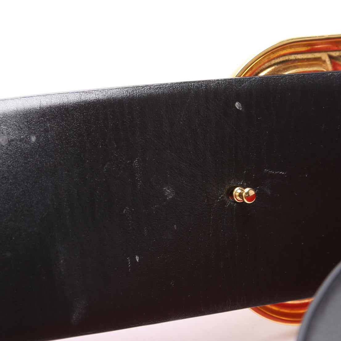 Reversible V Logo Signature Belt 70MM Size 70/28 Red/Black