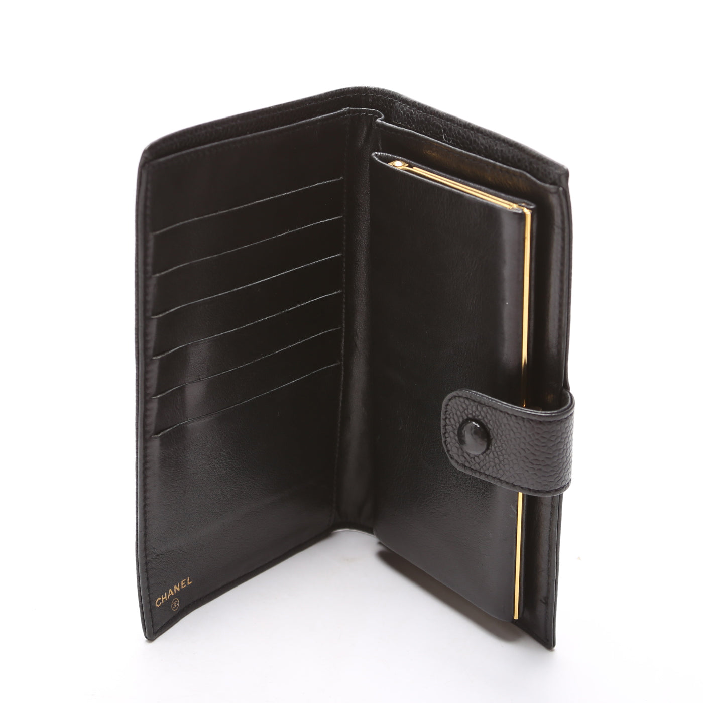 Timeless CC French Wallet Caviar 3M Black