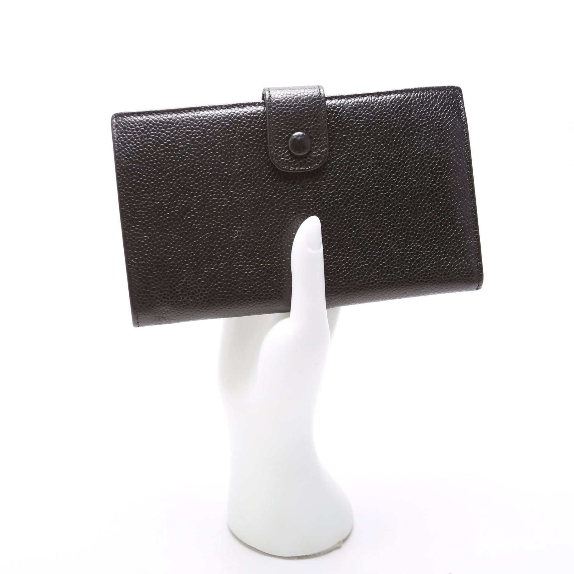 Timeless CC French Wallet Caviar 3M Black