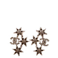 CC Crystal Stars Earrings Silver