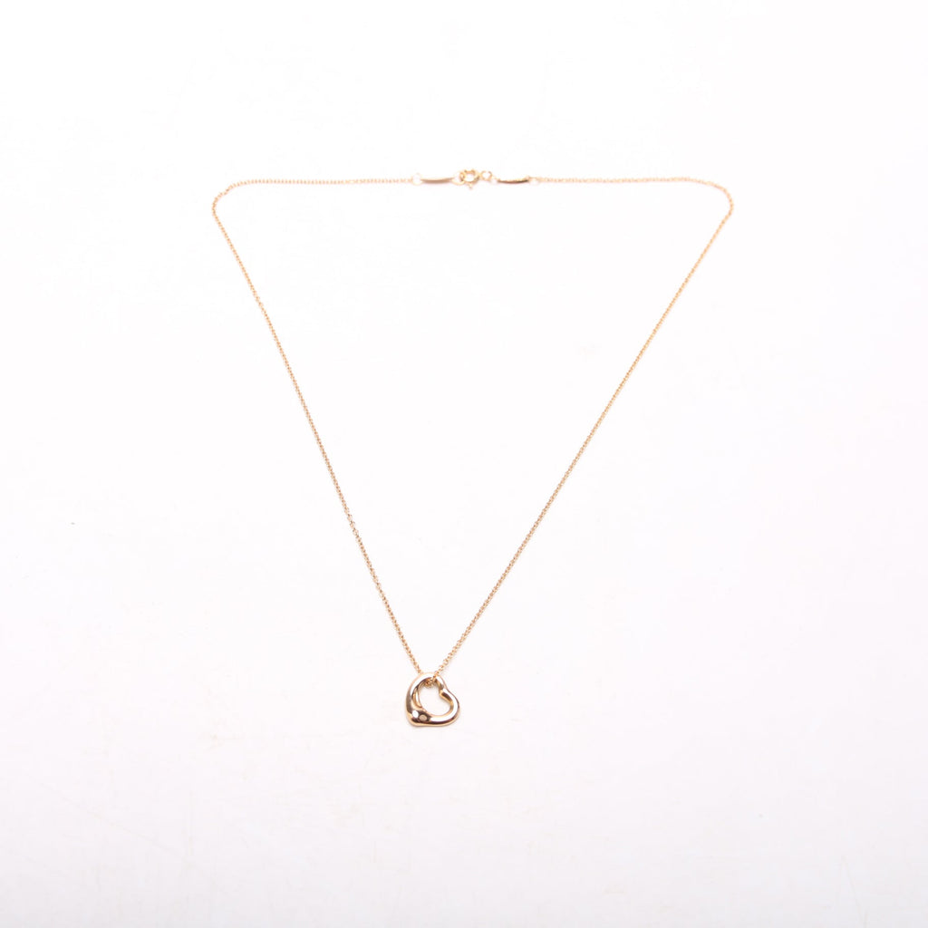 Elsa Peretti Open Heart Necklace 11MM 750