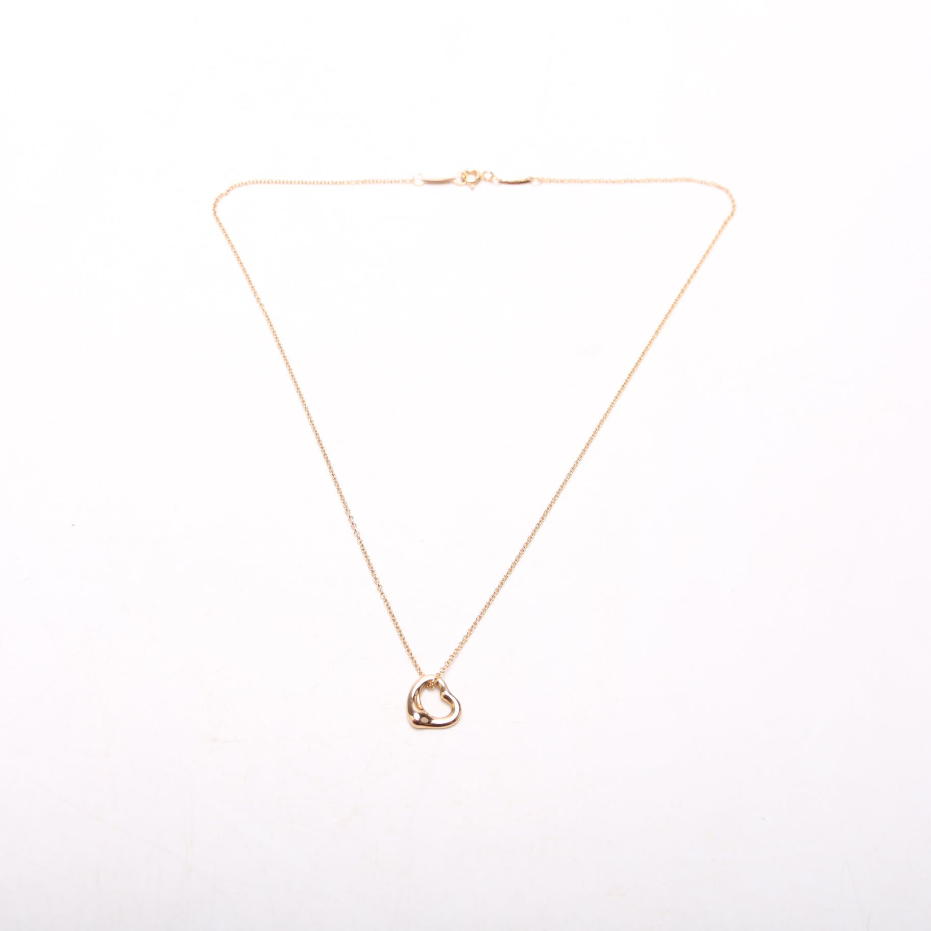 Elsa Peretti Open Heart Necklace 11MM 750