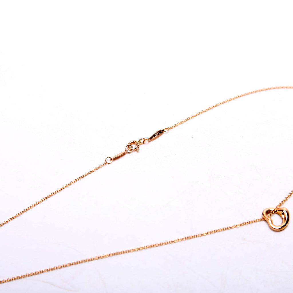 Elsa Peretti Open Heart Necklace 11MM 750
